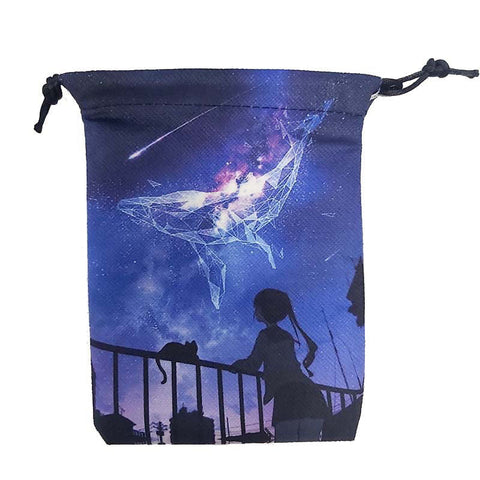Star River Whale Velvet Tarot Bag