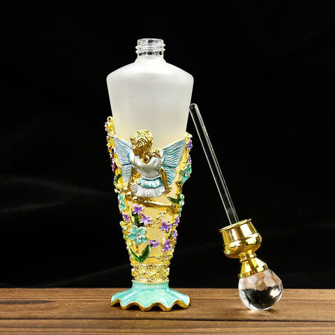 25ml Angel Enamel Perfume Bottle - 3D Embossed Glass