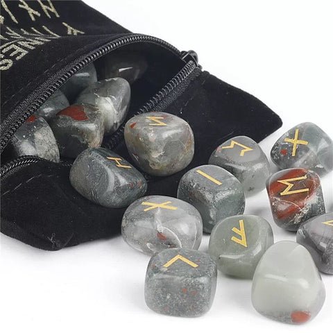 Natural Crystal Rune Stones - Irregular Shaped Semi-Precious Accessories