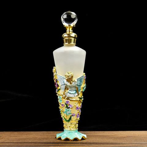 25ml Angel Enamel Perfume Bottle - 3D Embossed Glass