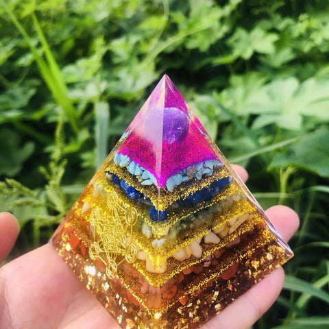 Crystal Pyramid Prism, Positive Energy and Good Luck