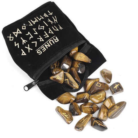 Pietre runiche di cristallo naturale - Accessori semipreziosi di forma irregolare