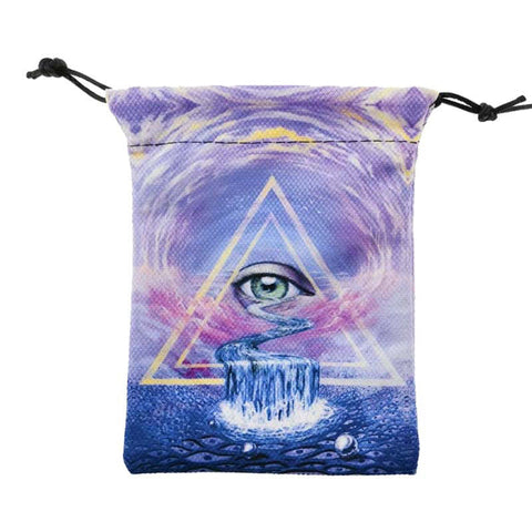 Triangle Eye Velvet Tarot Bag