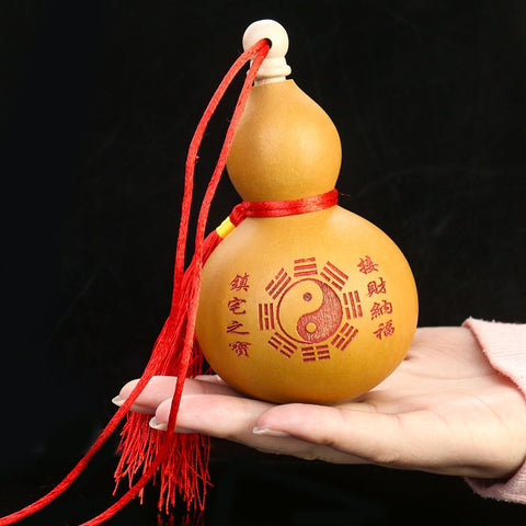 Zucca naturale Ba Gua - Decorazione di prosperità Feng Shui