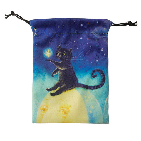 Moon and Cat Ⅳ Velvet Tarot Bag