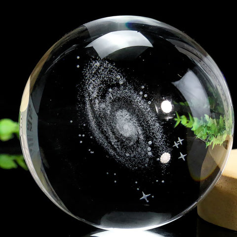 Decorazione creativa in vetro nebulosa 3D incisa al laser