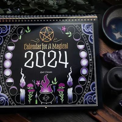 2024 Calendar for a Magical Year - Witch's Black Magic Edition