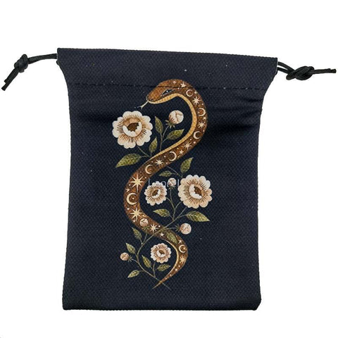 Woven Snake Velvet Tarot Bag