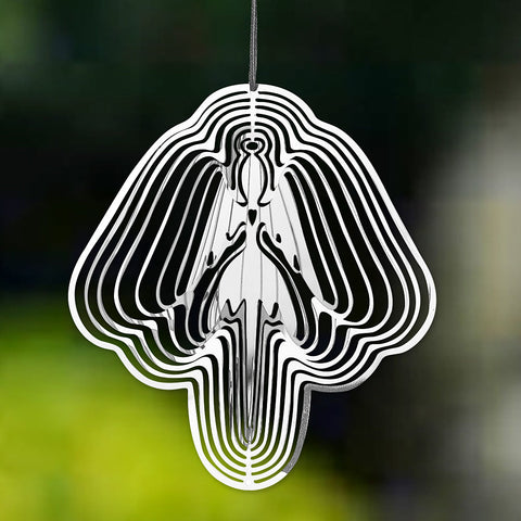 Stainless Steel Mirror Finish with Angel and Fairy Design