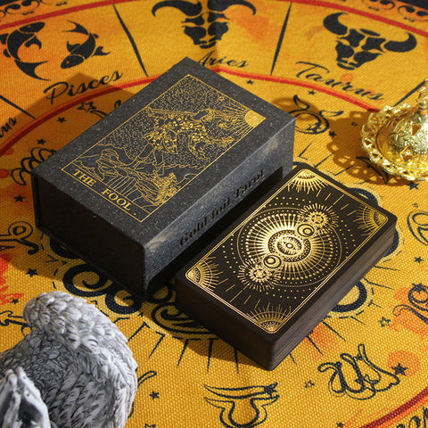 Black Gold Foil Tarot