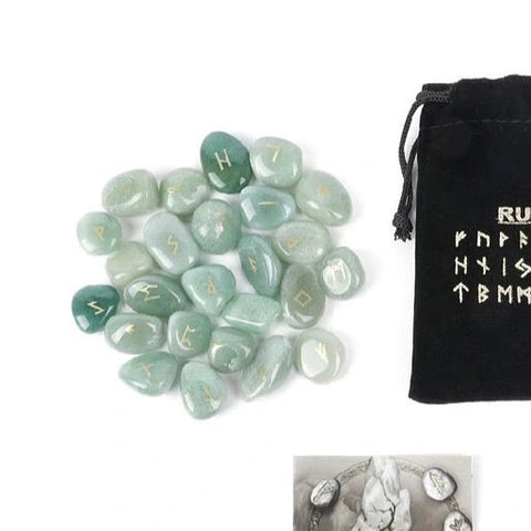 Natural Crystal Rune Stones - Irregular Shaped Semi-Precious Accessories