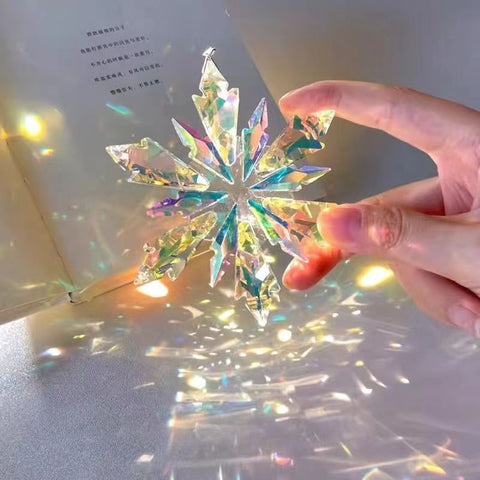 Prismatic Sun Catcher Glass Cube 🌈✨