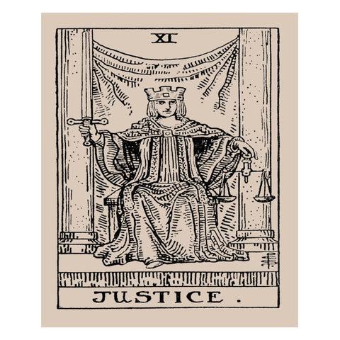 Justice Tarot Altar Cloth