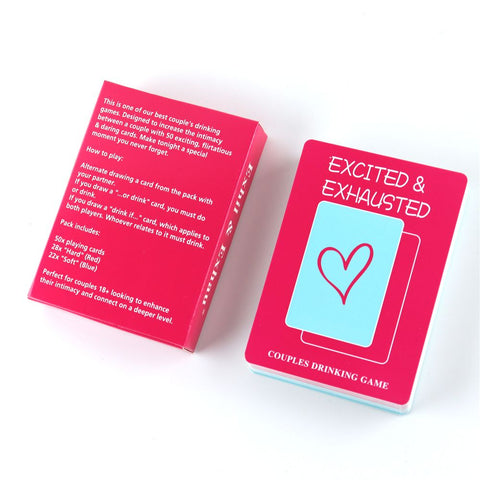 Excited And Exhausted Adult Card