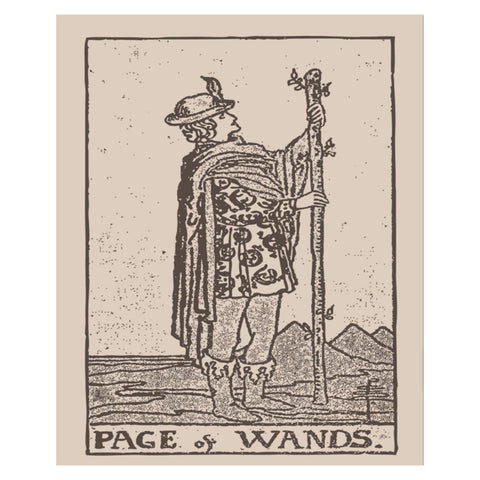 Page of Wands Altar Cloth