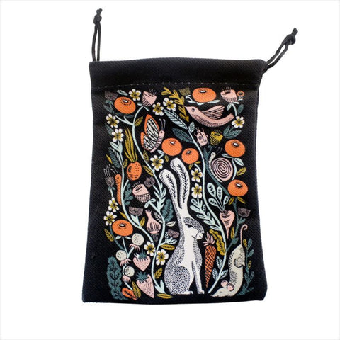 Abstract Rabbit Velvet Tarot Bag