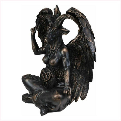Alchemist Baphomet Resin Statue - Samael and Lilith Design