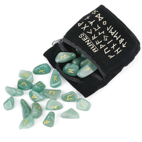 Pietre runiche di cristallo naturale - Accessori semipreziosi di forma irregolare
