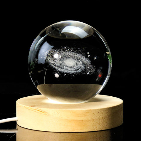 Decorazione creativa in vetro nebulosa 3D incisa al laser