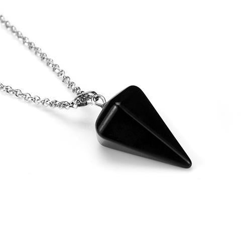 Fashion Pendulum Natural Crystal Bullet Necklace - DIY Pendulum Set