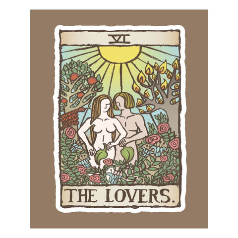 The Lovers Art Tarot Altar Cloth